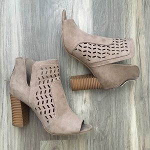 Nude Caged Booties